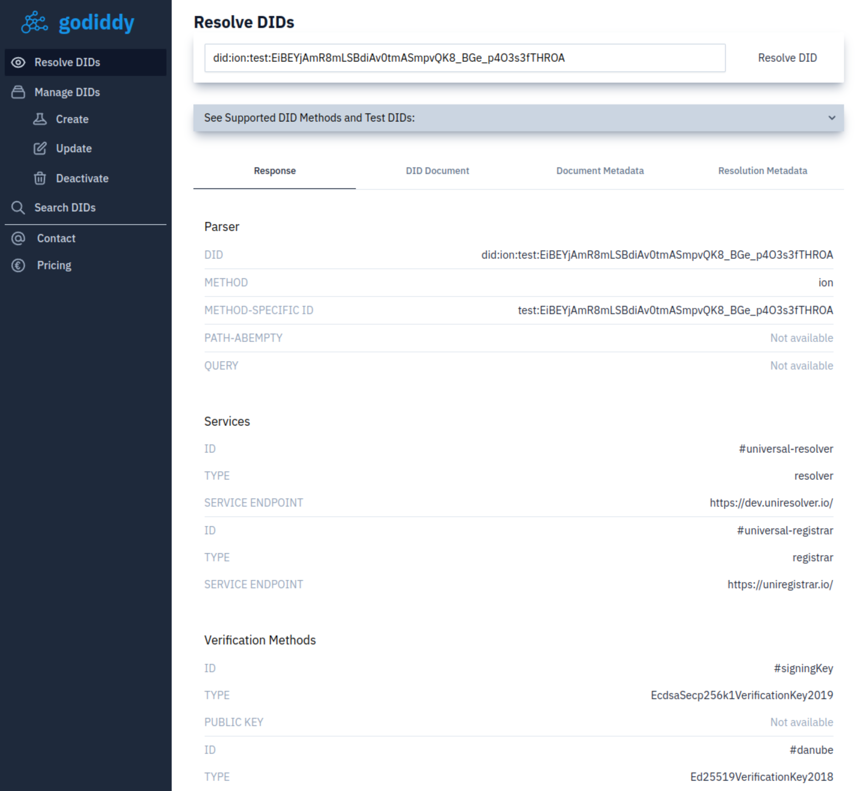 Screenshot Of Godiddy Screenshot Of Godiddy